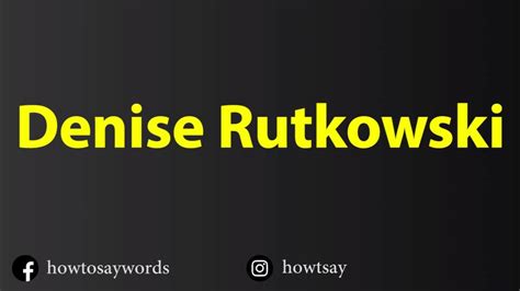 how to pronounce rutkowski